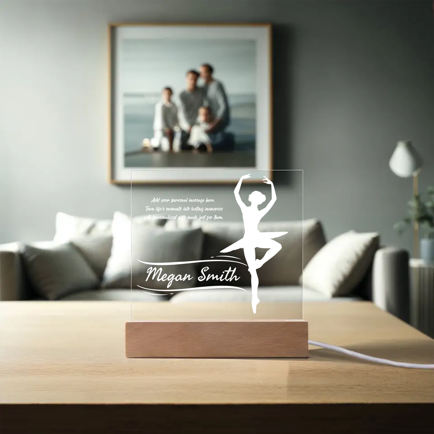 Ballet Dancer Engraved Acrylic Plaque