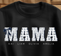 Mama Custom Sweatshirt Western Coquette Style White Background