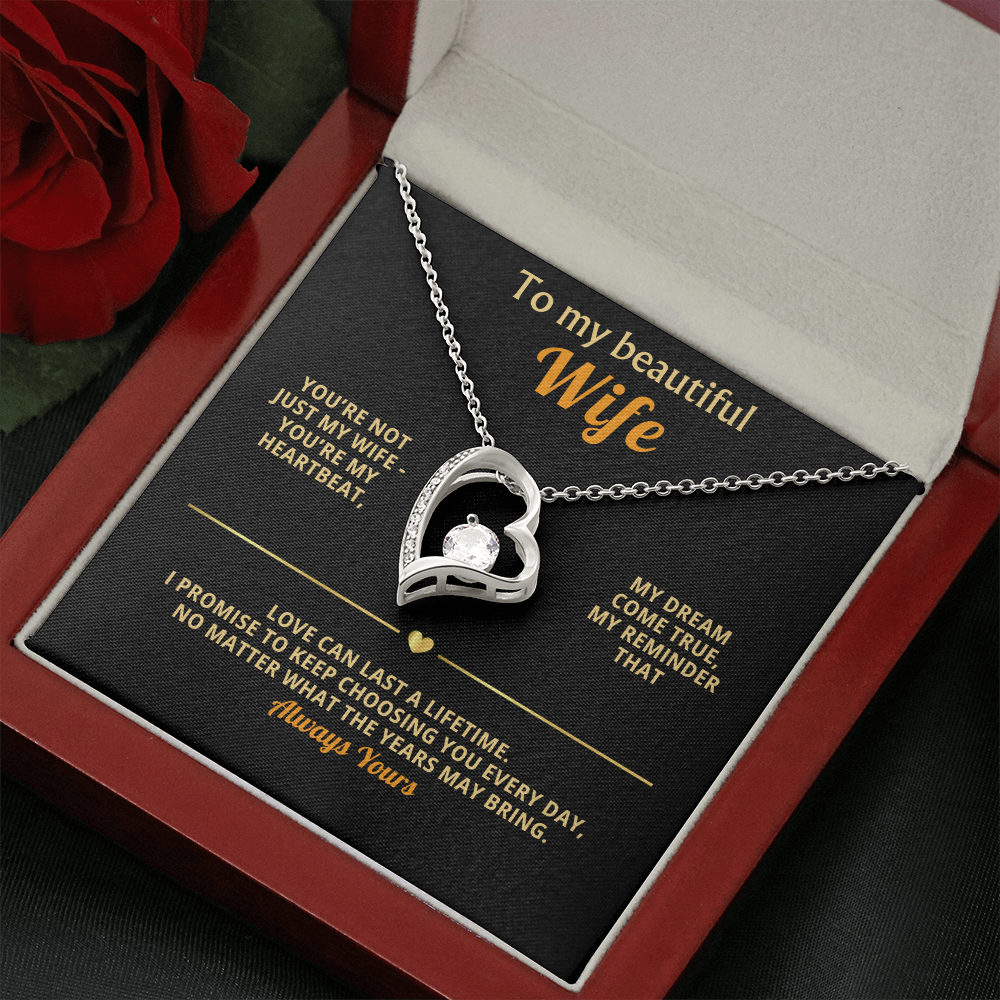 Always My Love Necklace Husband to Wife Promise Gift