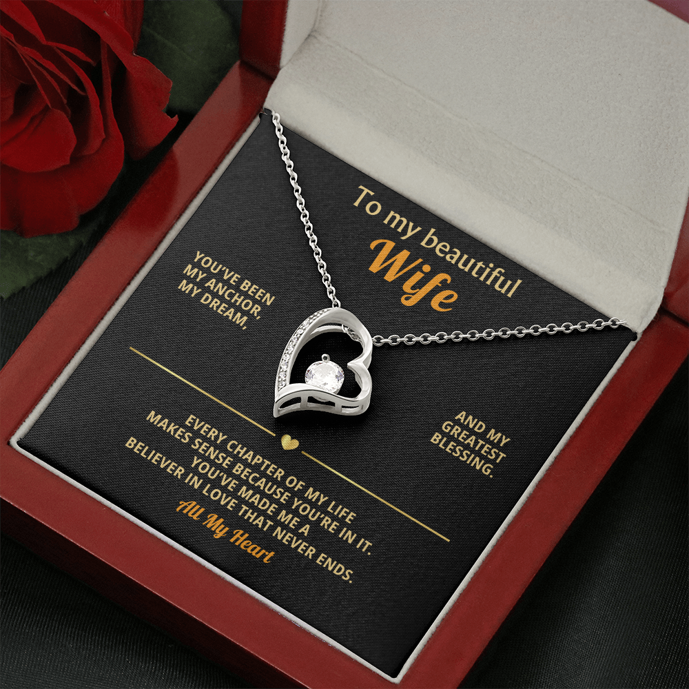 A Husband Story of True Love Forever Love Necklace
