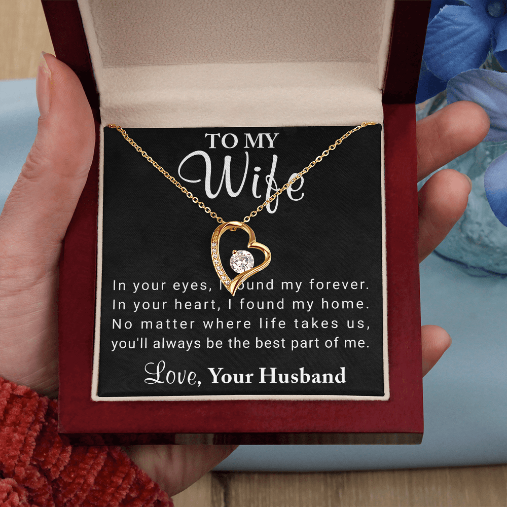 Forever Love Necklace | Best Anniversary, Birthday & Romantic Gift for Wife from Husband