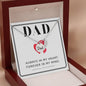 Always in my heart forever in my mind Dad Memorial Necklace