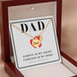 Always in my heart forever in my mind Dad Memorial Necklace