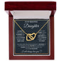 To my daughter proud of you - Interlocking Hearts Necklace