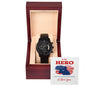 To My Hero Black Chronograph Watch