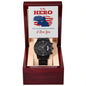 To My Hero Black Chronograph Watch