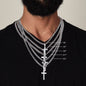 Resurrection cross necklace he is risen cross necklace