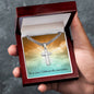 He is risen Cuban Chain with Artisan Cross Jewelry Necklace