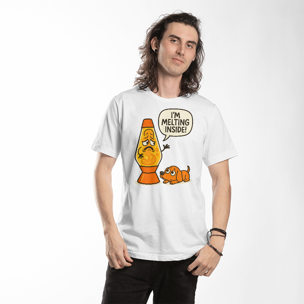 Funny Lava Lamp T-Shirt – I'm Melting Inside Meme