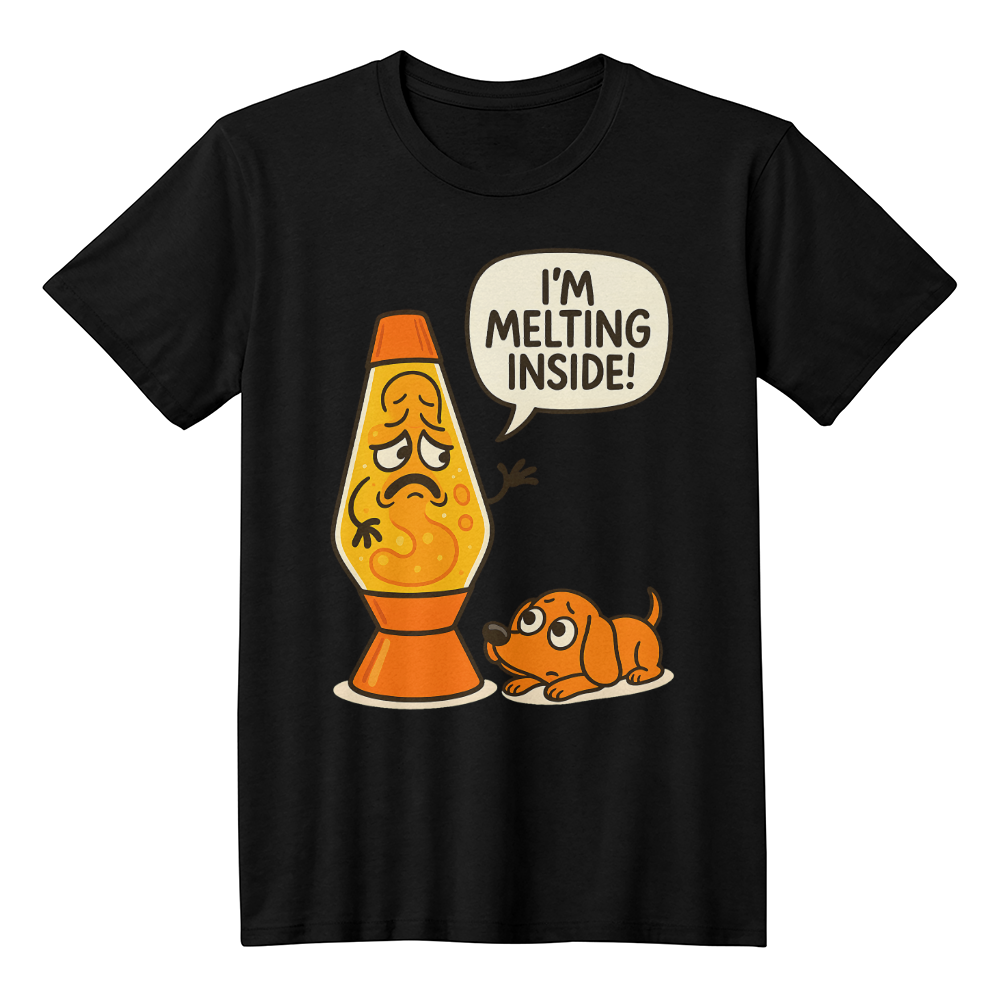 Funny Lava Lamp T-Shirt – I'm Melting Inside Meme