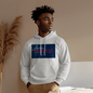 American Liberation Day Hooded Sweatshirt Blue Background