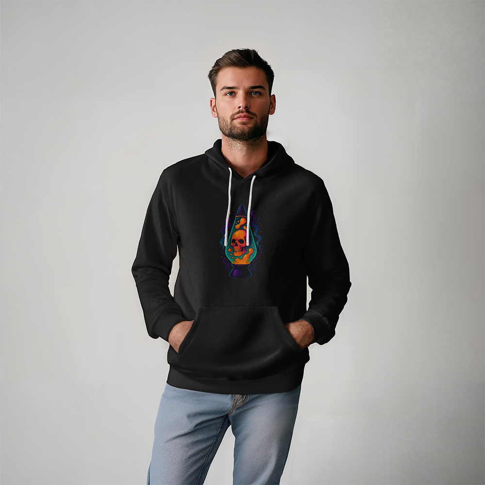 Skull Lava Lamp Hoodie – Neon Phantom Glow
