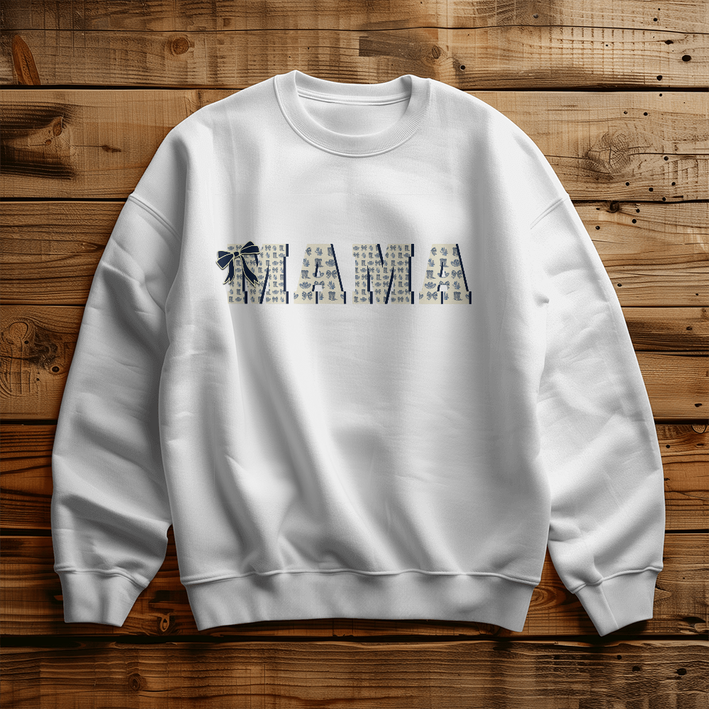 Western Mama Sweatshirt Butter Yellow Custom with Coquette