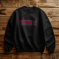 American Liberation Day Sweatshirt Crewneck Red Text with White Graphic
