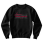 American Liberation Day Sweatshirt Crewneck Red Text with White Graphic