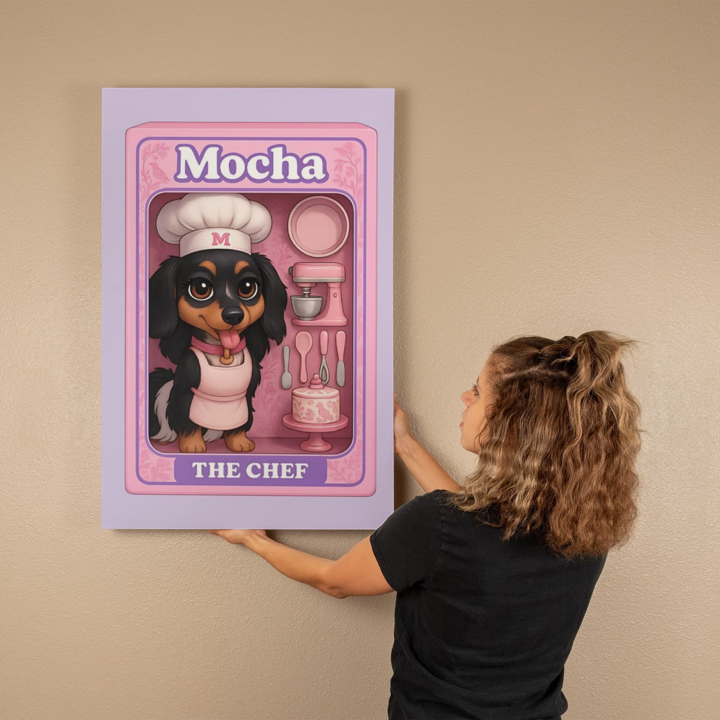 Custom Action Figure Canvas Gallery Wrapped 16x20