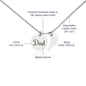 Always in my heart forever in my mind Dad Memorial Necklace