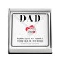 Always in my heart forever in my mind Dad Memorial Necklace