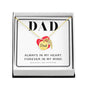 Always in my heart forever in my mind Dad Memorial Necklace