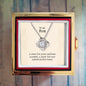 Mothers Day Gift Rose Rotating Box Love Knot Necklace