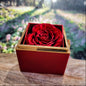 Mothers Day Gift Rose Rotating Box Love Knot Necklace