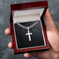 Personalized Cross with Cuban Link Chain