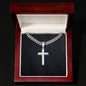Personalized Cross with Cuban Link Chain