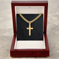 Personalized Cross with Cuban Link Chain