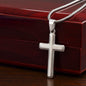 To My Grandma Artisan Crafted Stainless Steel Cross Jewelry Necklace