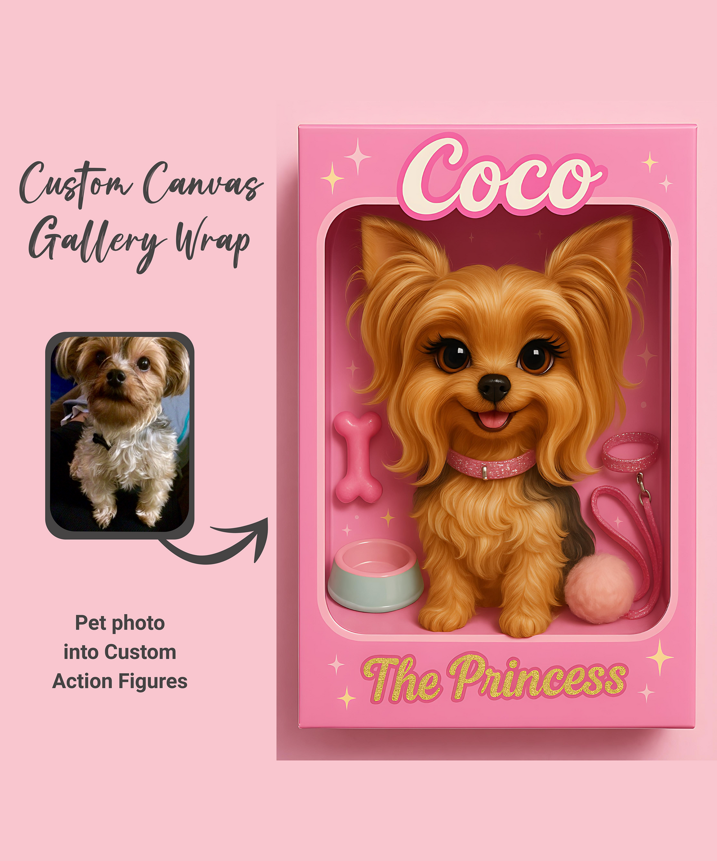 Custom Action Figure Canvas Gallery Wrapped 16x20