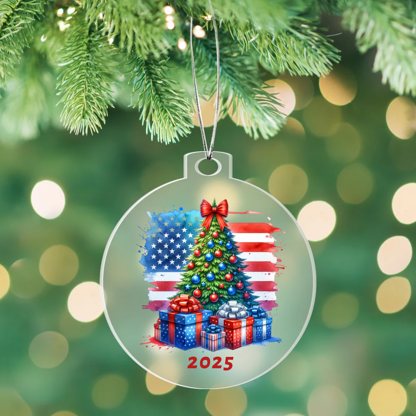 Patriotic Christmas Ornament