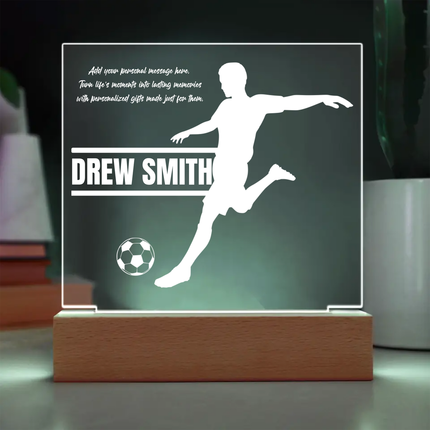 Soccer Engraved Acrylic Plaque
