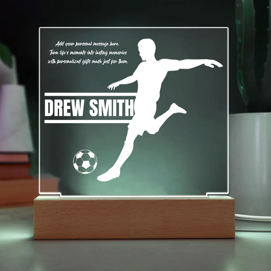 Soccer Engraved Acrylic Plaque