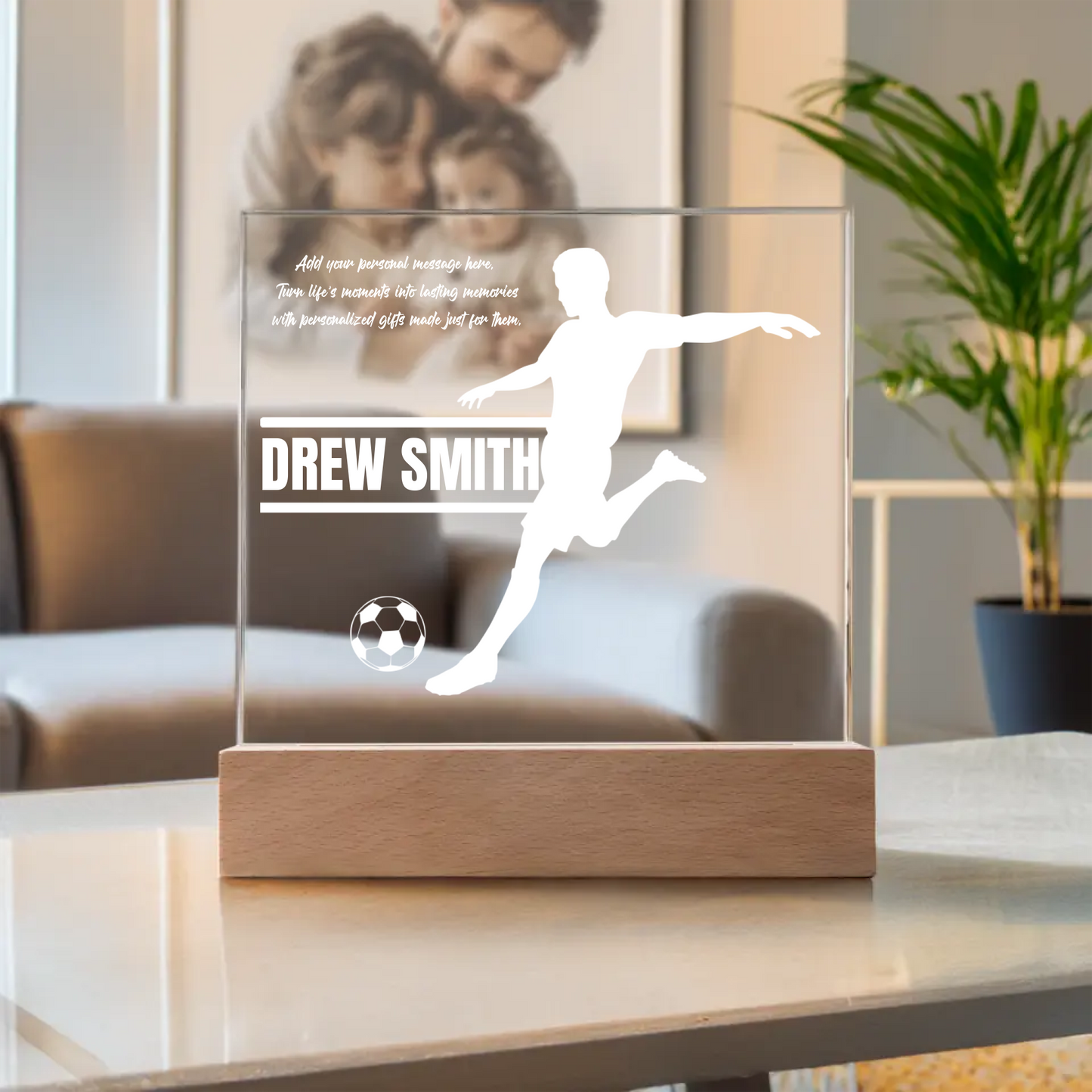 Soccer Engraved Acrylic Plaque