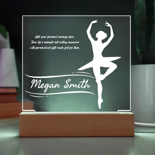 Ballet Dancer Engraved Acrylic Plaque