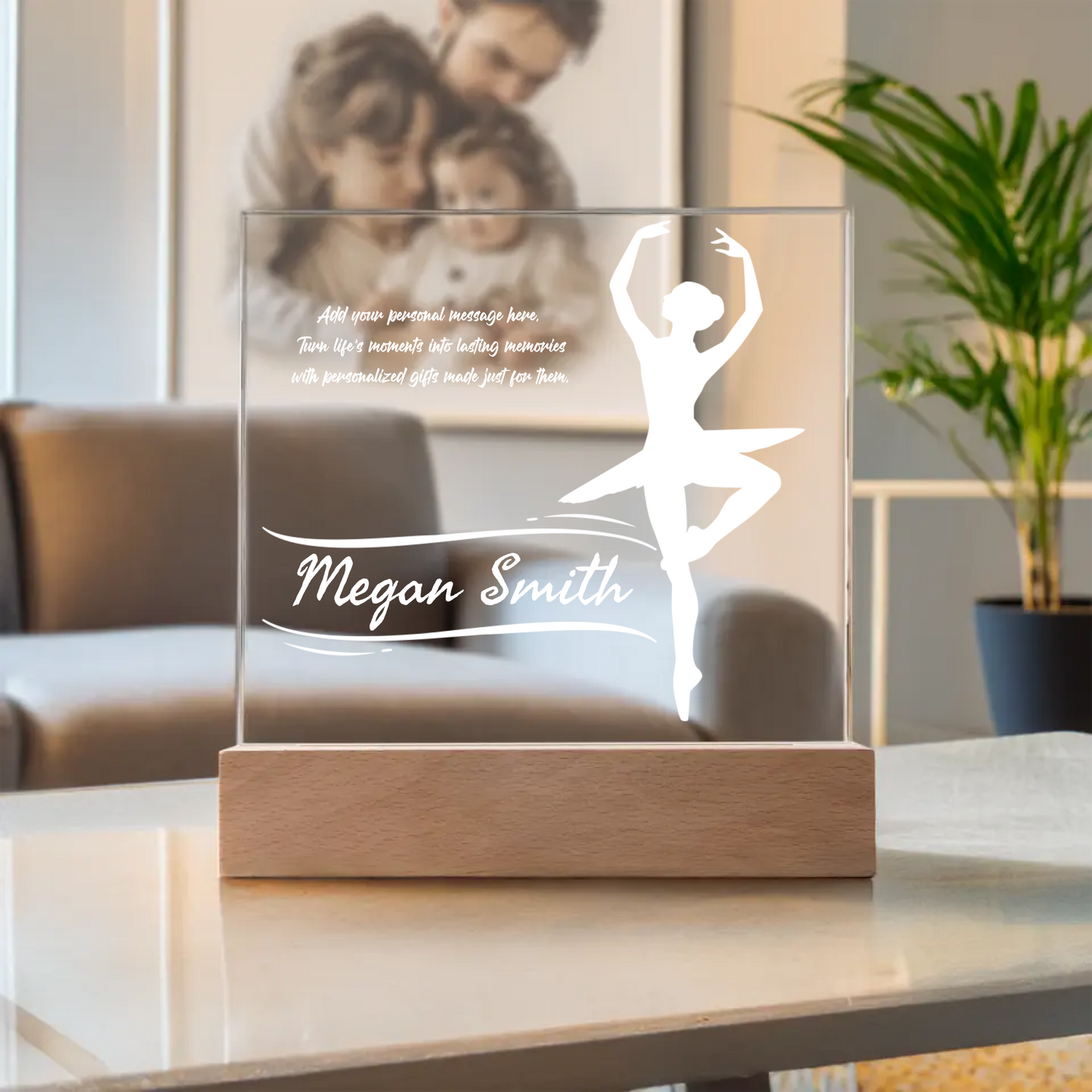 Ballet Dancer Engraved Acrylic Plaque