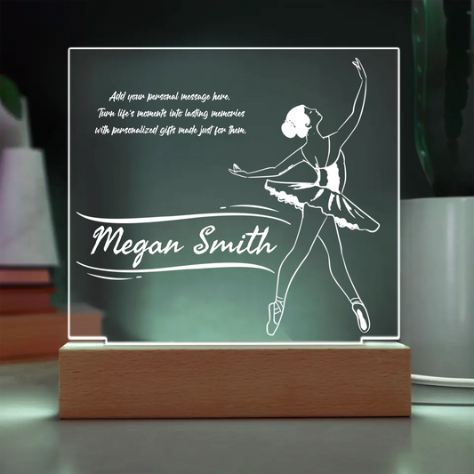 Ballerina Engraved Acrylic Plaque