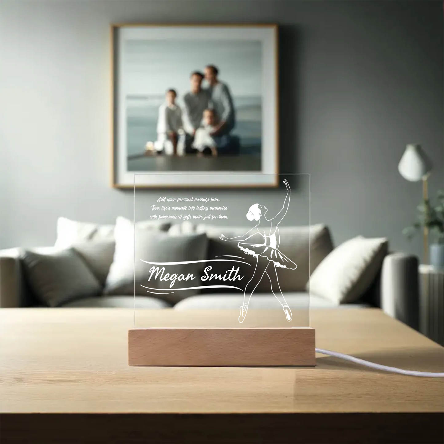 Ballerina Engraved Acrylic Plaque