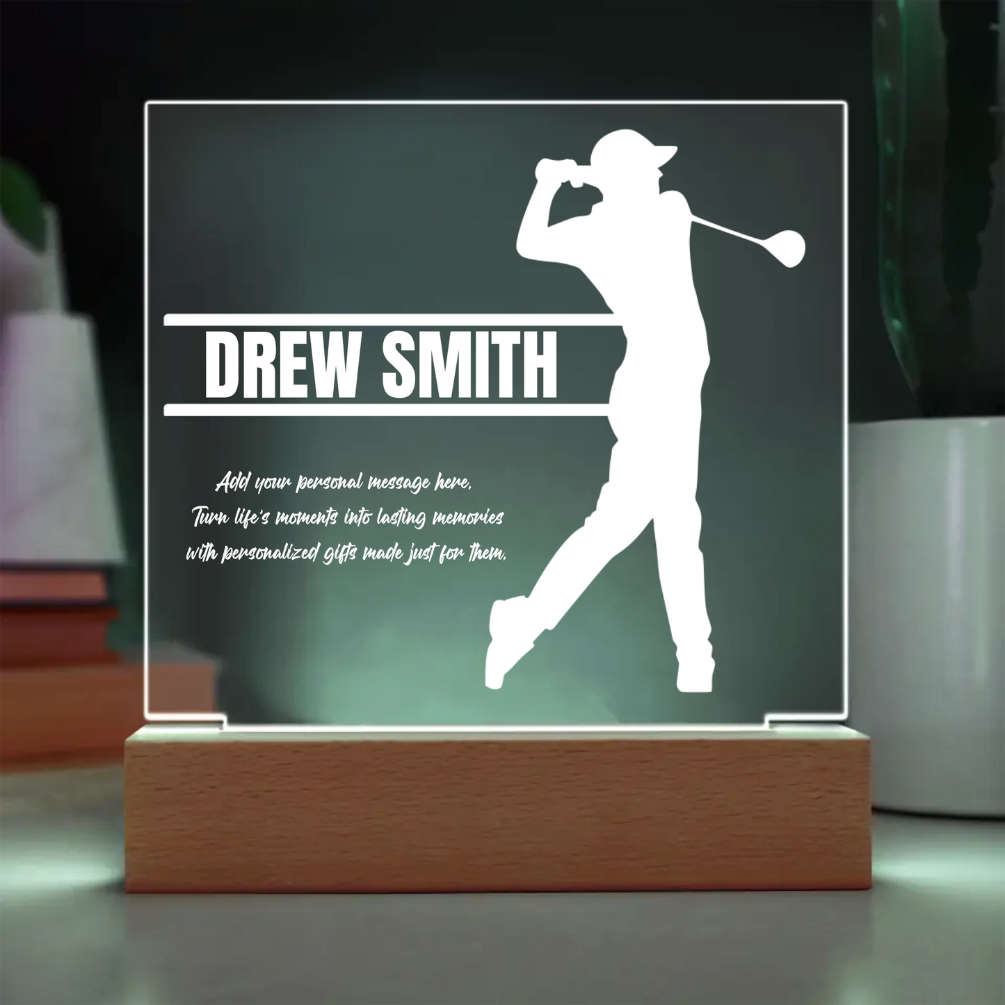 Golf Engraved Acrylic Plaque