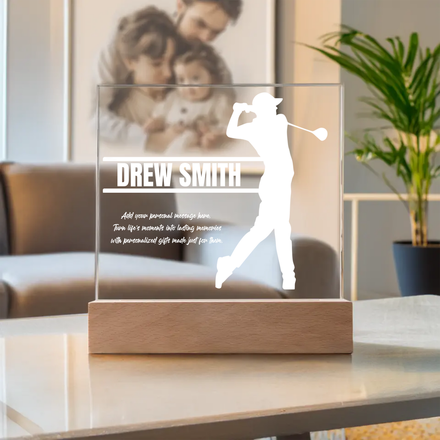 Golf Engraved Acrylic Plaque