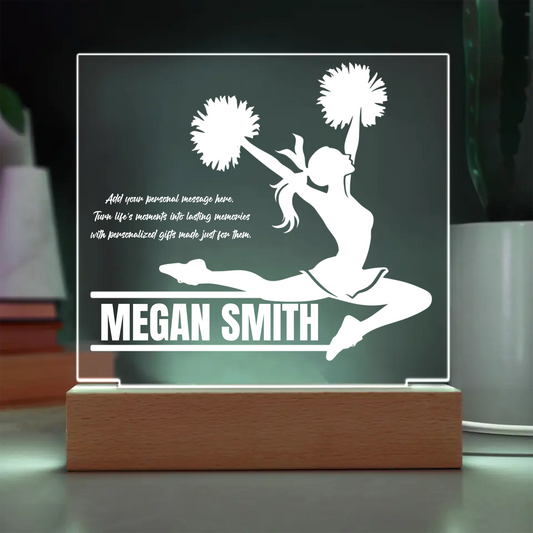Cheerleader Engraved Acrylic Plaque
