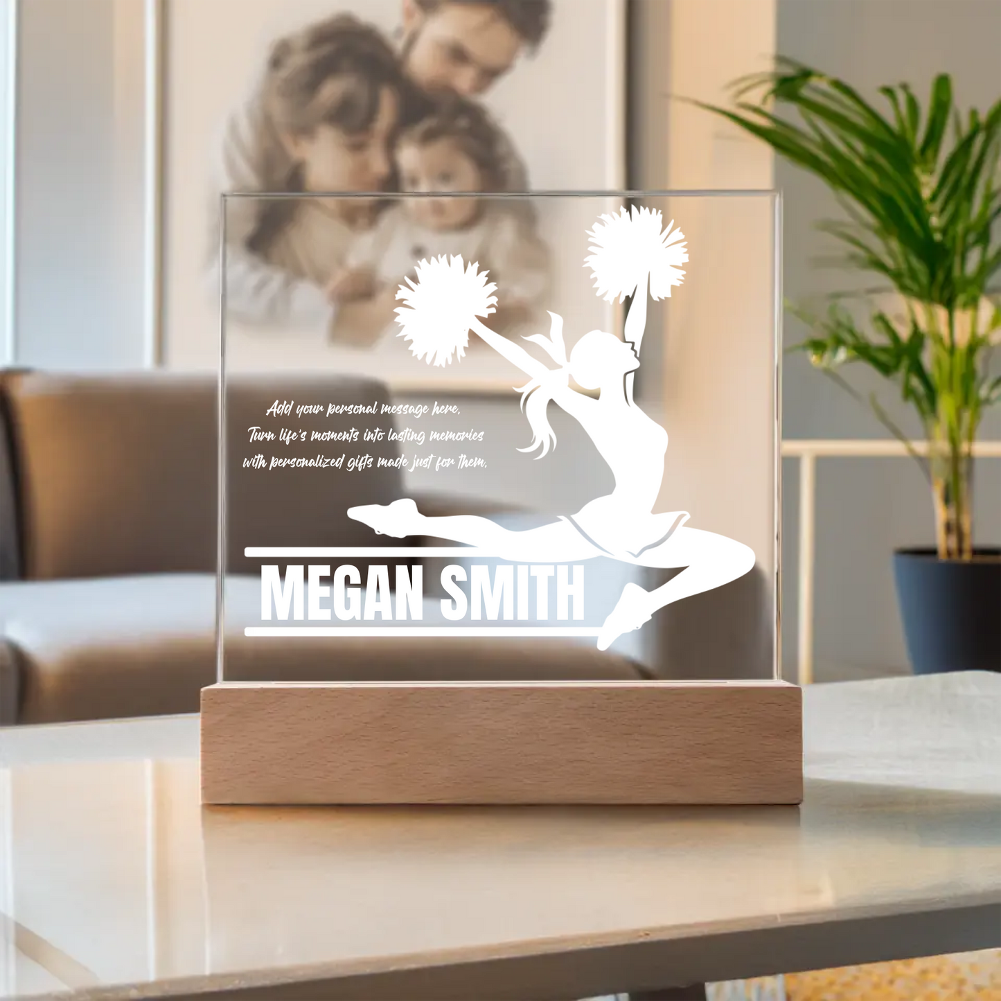 Cheerleader Engraved Acrylic Plaque