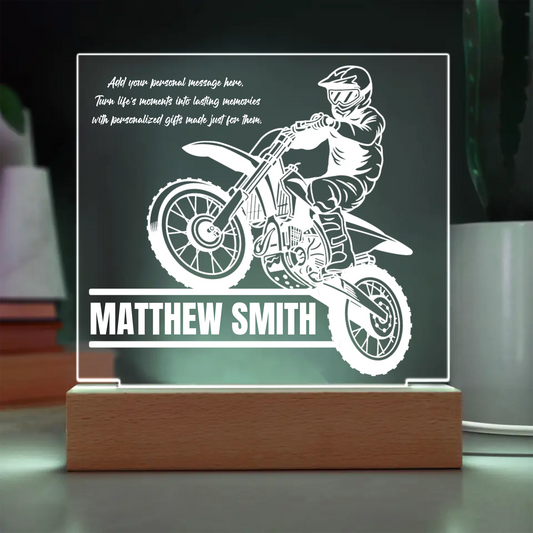 Motocross Plaque Acrylic