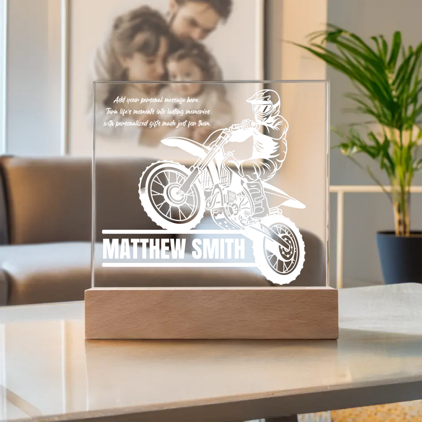 Motocross Plaque Acrylic