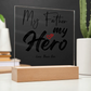 My Father My Hero - Acrylic Square