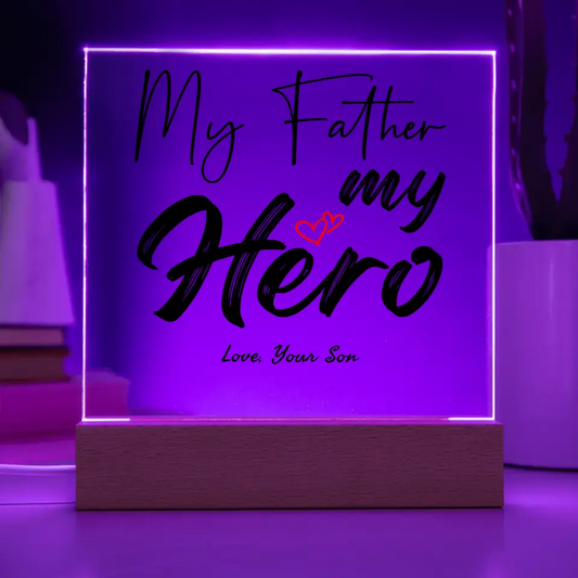 My Father My Hero - Acrylic Square