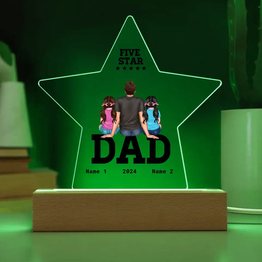 Five Star Dad - Acrylic Plaque