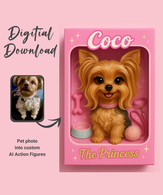 Custom Pet Action Figure Generated From Photo