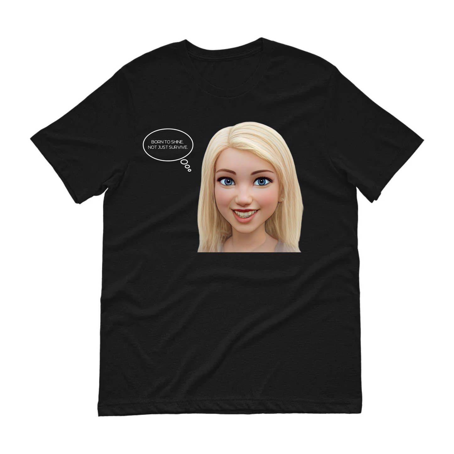 Custom Photo T-Shirt with Text | AI Art Effect Design