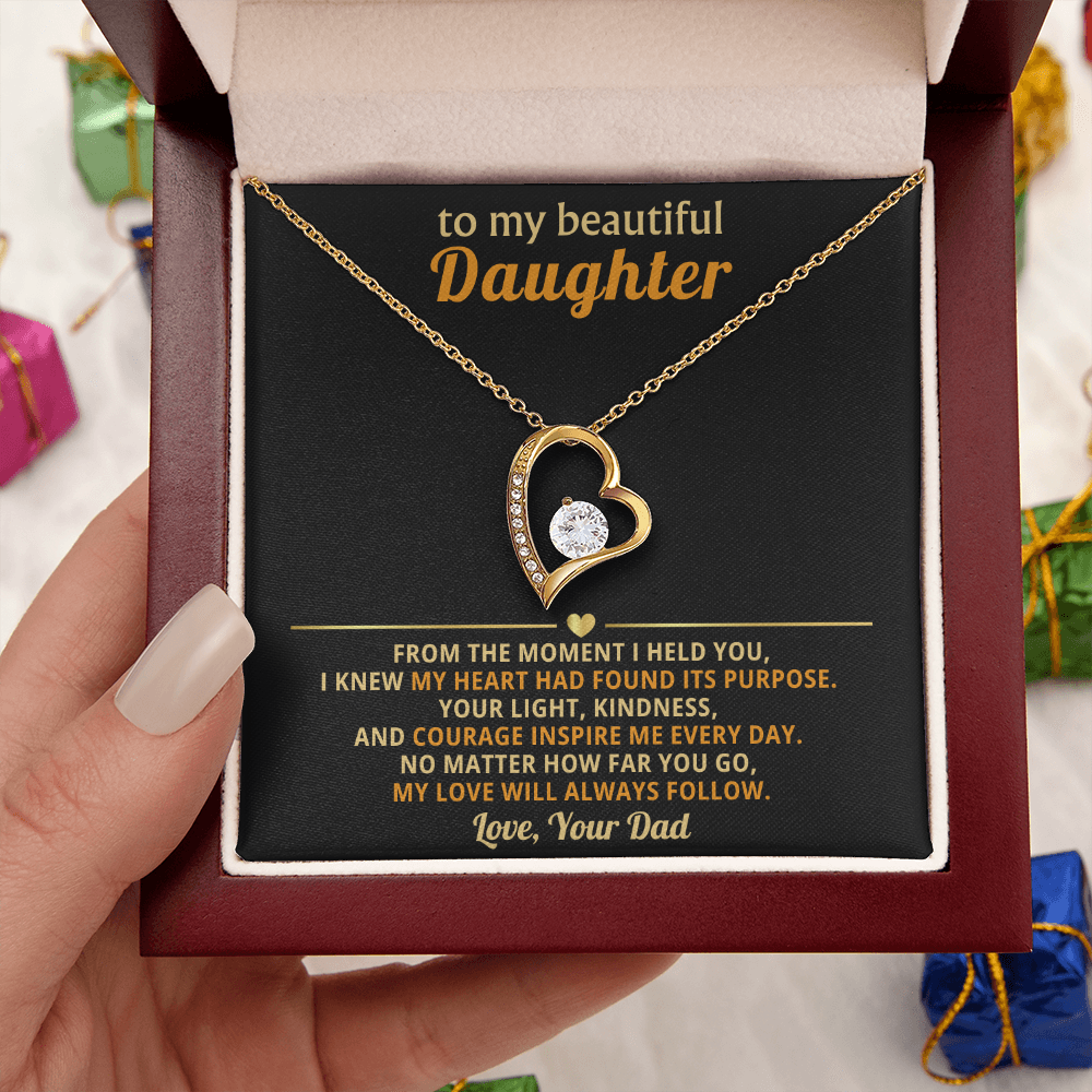 Forever Love Necklace Gifts From Father To Daughter